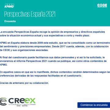 CREEX pide a los empresarios que participen en la encuesta Perspectivas 2021