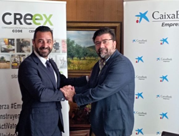CREEX y Caixabank renuevan su compromiso para favorecer la actividad empresarial