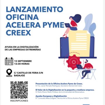 Presentación de la red de oficinas Acelera Pyme de CREEX: te recordamos que es necesaria la inscripción previa