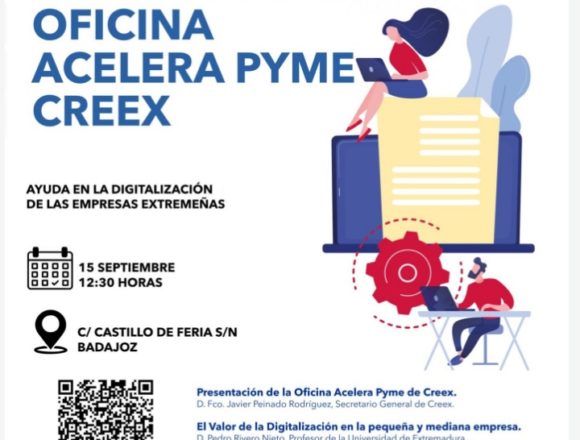 Presentación de la red de oficinas Acelera Pyme de CREEX: te recordamos que es necesaria la inscripción previa