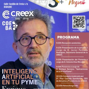 Enrique Serrano abordará en los Encuentros de Negocio 3e+ cómo aplicar la Inteligencia Artificial en las pymes