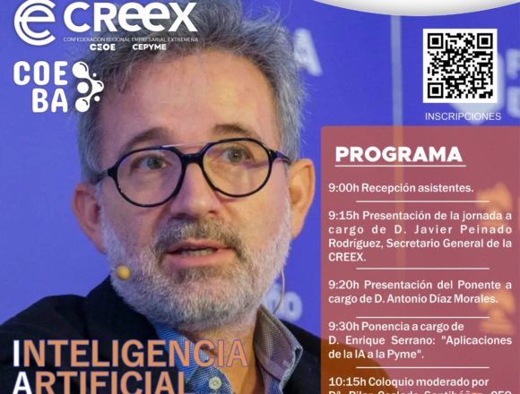 Enrique Serrano abordará en los Encuentros de Negocio 3e+ cómo aplicar la Inteligencia Artificial en las pymes