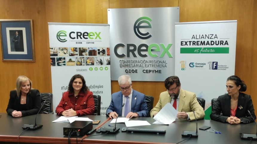 CREEX y UEX reafirman su compromiso para intensificar la relación Universidad-empresa