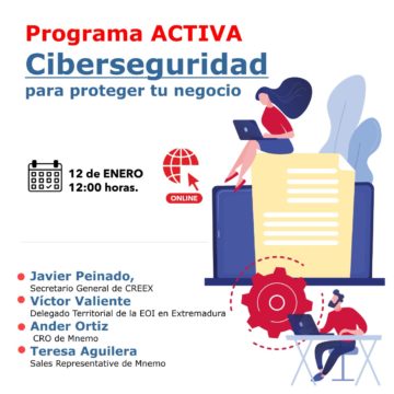 Acelerapyme de CREEX celebra mañana viernes una nueva sesión sobre ciberseguridad